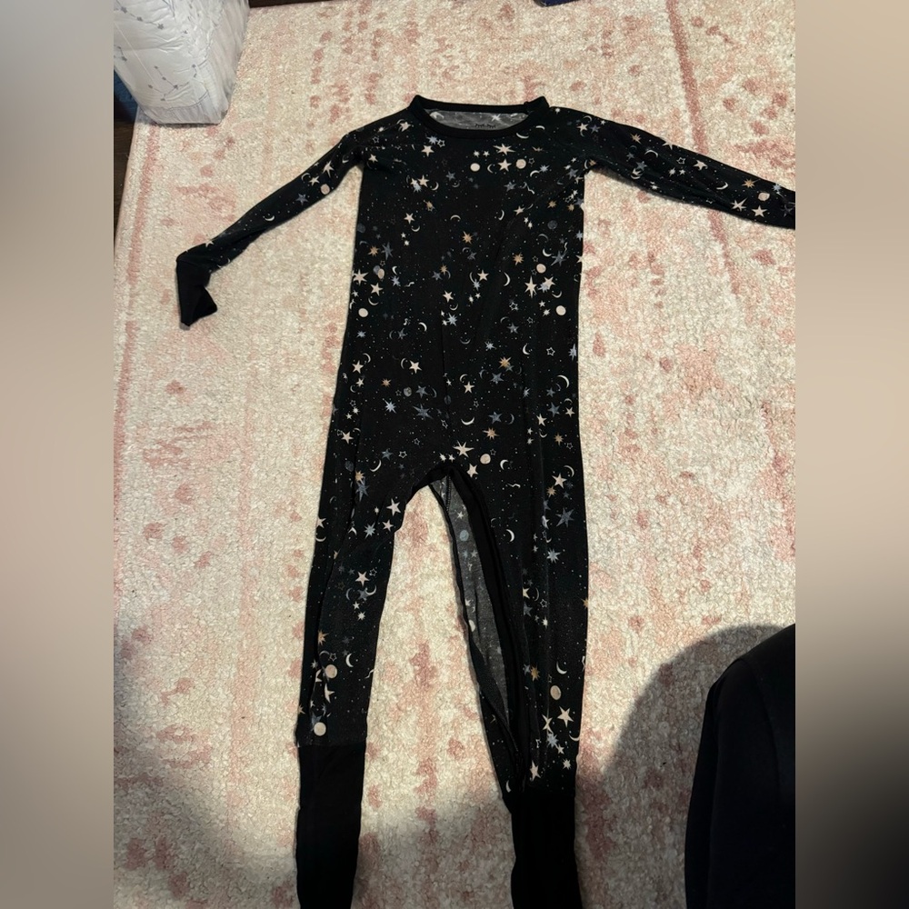 Little Sleepies Black Starry Pajama Set